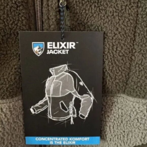 Kuhl Elixir Jacket Womens Size Small Moss Green Fleece Mixed Media Soft Full Zip - Picture 2 of 6